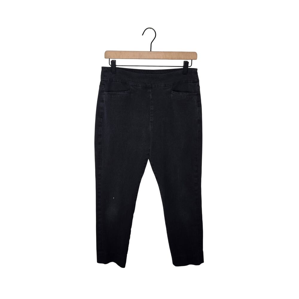 SOFT SURROUNDINGS Stretchy Pull On Pants Black Size Small PETITE